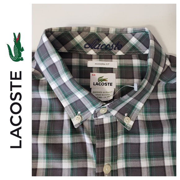 lacoste size 44 shirt